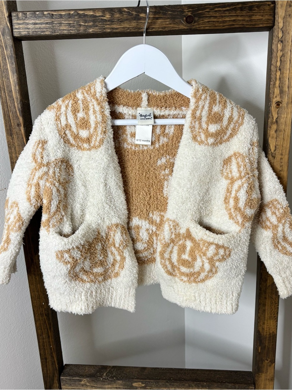Magical Little Babes Baby Disney Pumpkin Cardigan Size 6-12M